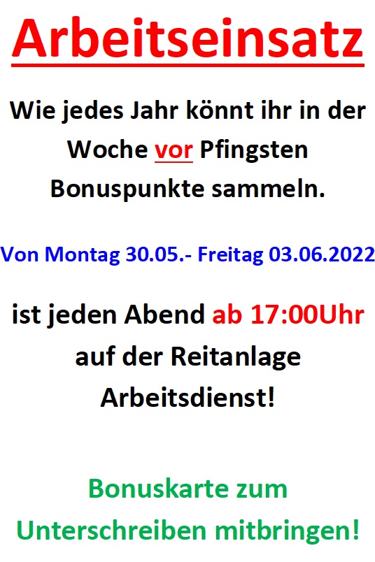 Arbeitseinsatz