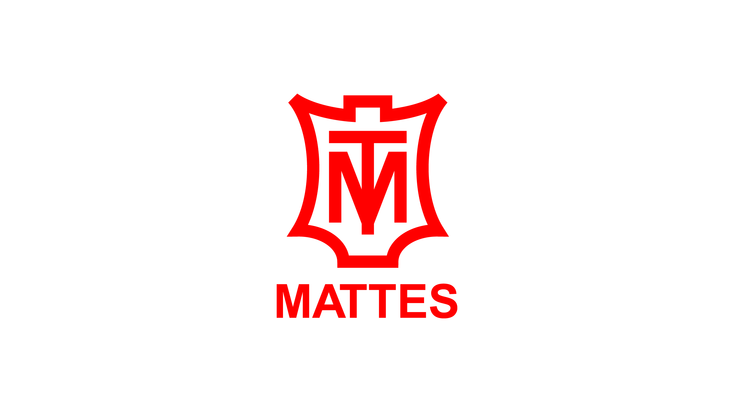 mattes logo auf weiß